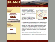 Tablet Screenshot of inlandexplorations.com